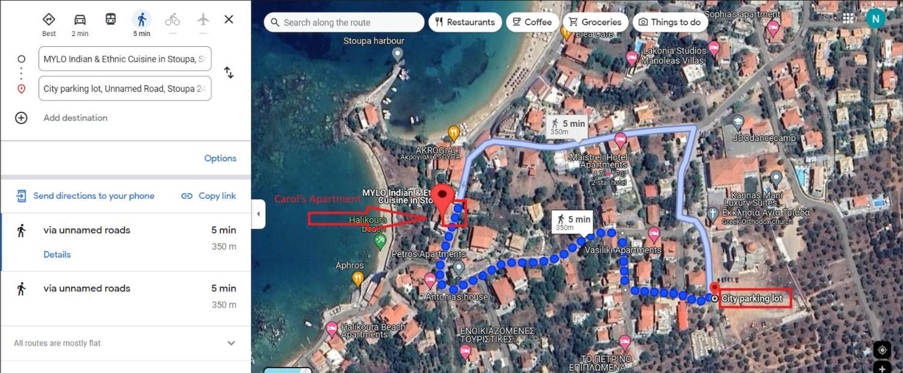 Stoupa Beachside Retro Apartment Luaran gambar